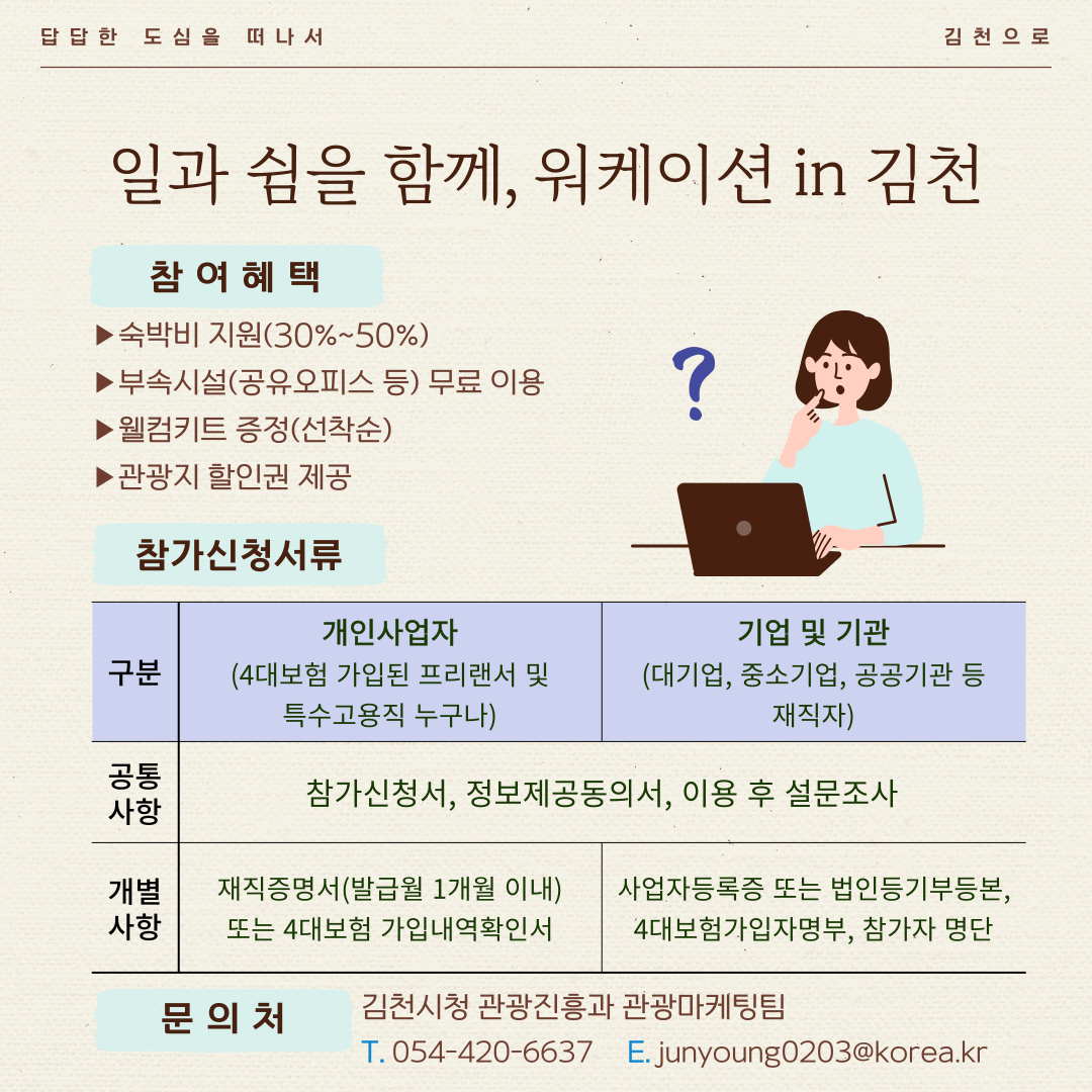 워케이션 IN 김천