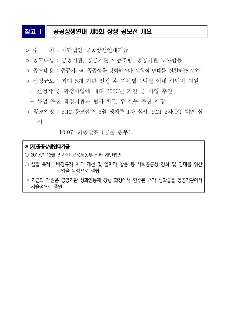 BPA ‘사랑나눔 냉장고 사업’ 공공상생연대 지원대상 선정