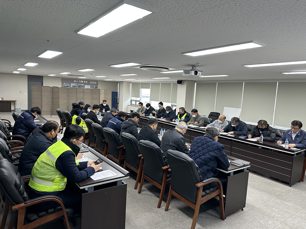 화물연대 파업 철회 따른 부산항 대형 건설현장 대책회의 개최