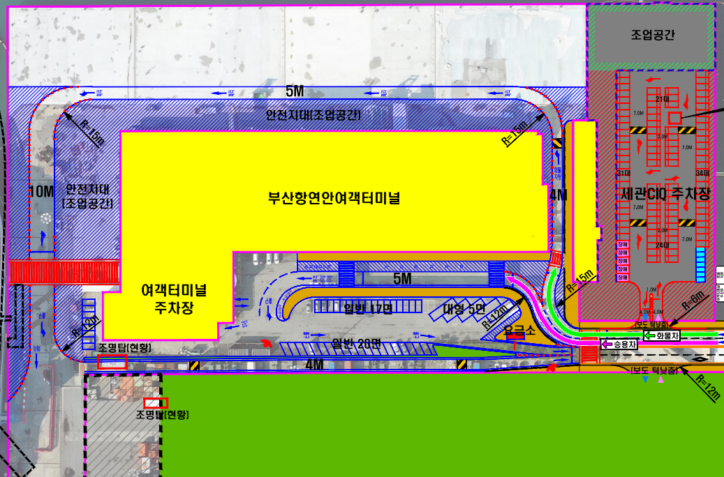 BPA, 연안여객터미널 내부도로 개선공사 실시