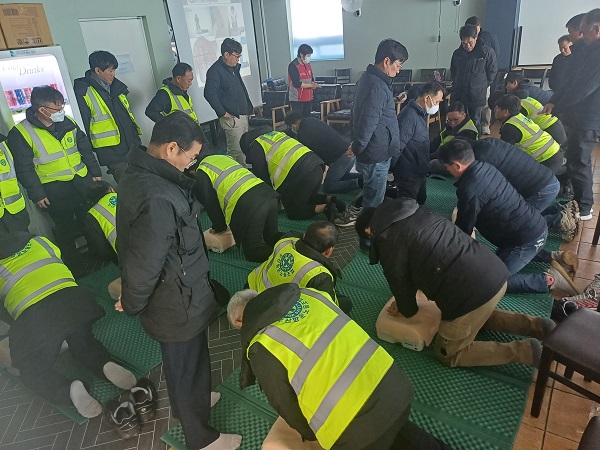 BPA, 감천항 항만근로자 대상 심폐소생술 교육 실시