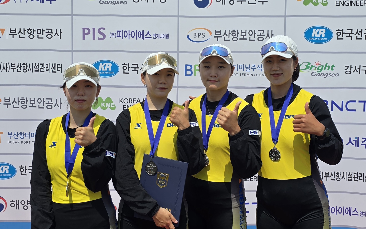 부산항만공사 조정선수단, 제51회 장보고기 조정선수권대회 종합 우승 쾌거!
