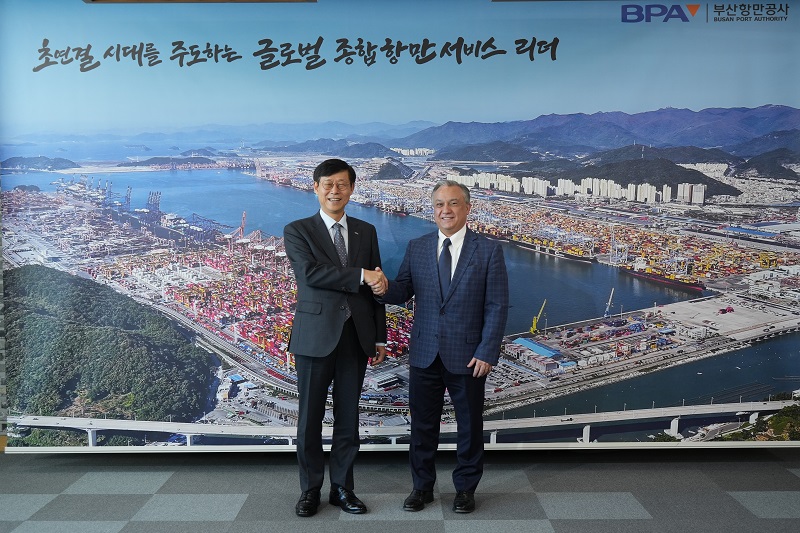 칠레 산 안토니오 항만공사 사장 부산항 방문