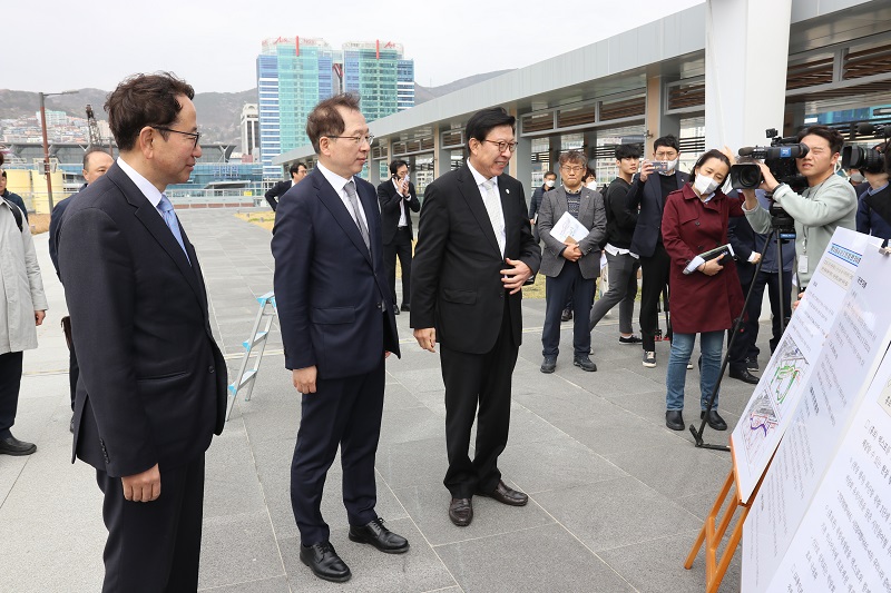 강준석 BPA 사장, 2030세계박람회 현장실사 대비 해수부-부산시와 합동 점검 나서